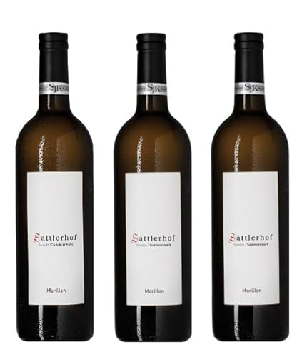 3x 0,75l - 2023er - Sattlerhof - Gamlitzer Morillon - Südsteiermark - Österreich - Weißwein trocken von Sattlerhof