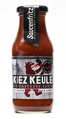 Kiez Keule BBQ Gourmet Sauce 245ml - vegan | bio; Bio-Kontrollstelle: DE-ÖKO-037 | laktosefrei | glutenfrei, Bio Lebensmittel, Grillsauce, Grillsaucen, Grill Sauce, Grill Saucen, gesund kochen, gesunde soßen, Bio Sauce, Bio Saucen, Bio Soße von Saucenfritz