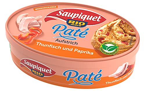 Saupiquet Rio Mare Thunfisch Brotaufstrich Thunfisch & Paprika, Cremiger Aufstrich für Brote, Wiederverschließbare Dose, Voller Thunfisch Genuss, 115g von Saupiquet Rio Mare