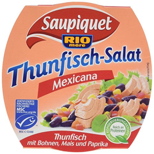 Saupiquet Thunfisch Salat, Mexican, 9er Pack (9 x 160 g) von Saupiquet