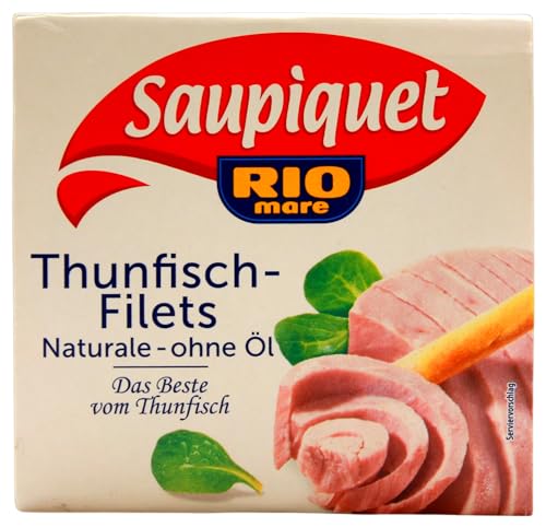 Saupiquet Thunfisch - filet Naturale ohne Öl, 16er Pack (16 x 185 g) von Saupiquet