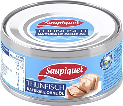 Saupiquet Thunfischstücke in Wasser, 185g (Abtropfgewicht - 140g) von Saupiquet