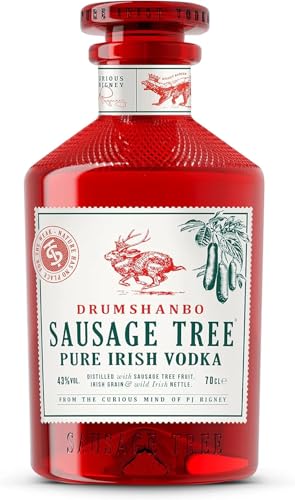 Drumshanbo Sausage Tree Pure Irish Vodka 43% vol. (1 x 0,7l) – Kristallklarer Vodka vereint irische Brennnessel und afrikanische Wurstbaumfrucht von Sausage Tree