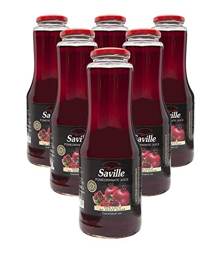 6 x 1L Saville Granatapfel Direktsaft / 100% Granatapfelsaft / Muttersaft LUXTOR von Saville