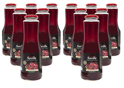 Saville Granatapfel Direktsaft / 100% Granatapfelsaft/Muttersaft LUXTOR (1 l (12er Pack)) von Saville