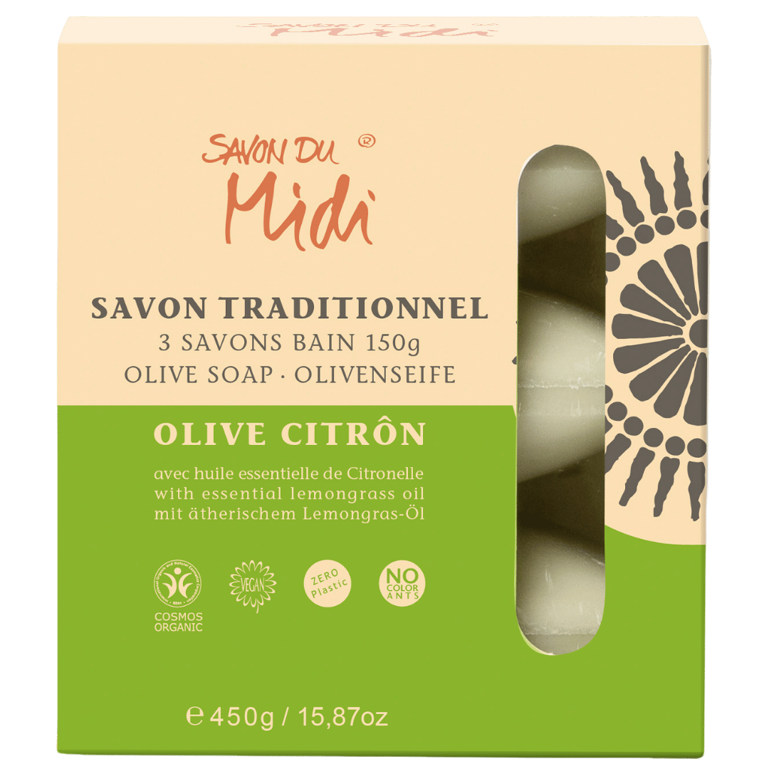 Bio Seife Zitrone-Olive, 3x150g von Savon Du Midi