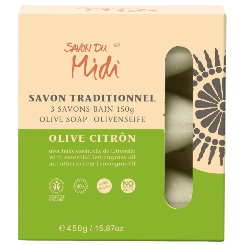 Bio Seife Zitrone-Olive, 3x150g von Savon Du Midi