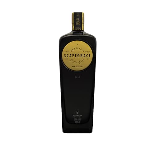 SCAPEGRACE Gold 57% - Premium Dry Gin - Small Batch - Navy Strength Gin - Mit Gletscherwasser destilliert - 70cL von Scapegrace