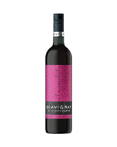 SCAVI & RAY Al Cioccolato - Fruchtiger, intensiver Rotwein aus Italien vereint mit feiner, herb-süßer Schokolade - Gekühlt und heiß genießbar (1 x 0.75l) (Packung mit 6) von Scavi & Ray