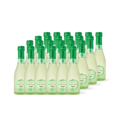 SCAVI & RAY Hugo Aperitivo PICCOLO (24 x 0,2l) | Erfrischender Hugo-Cocktail mit 10,5% Vol. Alkohol | italienischer Aperitif | 24 kleine Flaschen - ideal für Sommerabende & Gartenpartys | (24 x 0,2l) von Scavi & Ray