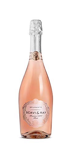 SCAVI & RAY Prosecco DOC Rosé Spumante extra trocken 0,75l, fruchtig frischer Schaumwein aus Italien, 11% Vol. Alkohol - perfekt für festliche Anlässe & Prosecco-Cocktails von Scavi & Ray