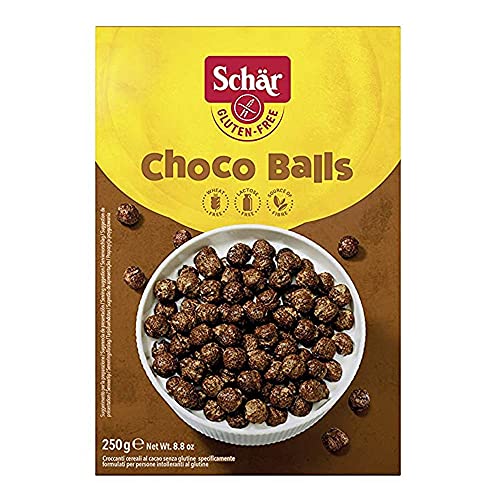 3x Schär Gluten Free Milly Magic Cereali al Cacao Schokopops glutenfrei knusprige Kakao-Cerealien 250g von Schär