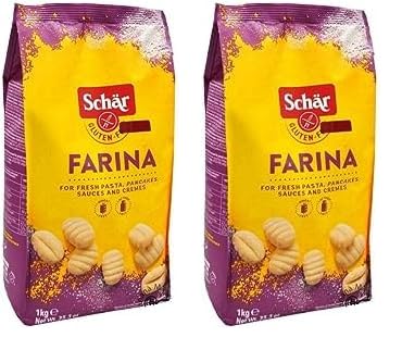 Schär Mehl "Farine" - Basismehlmischung glutenfrei 1kg (Packung mit 2) von Schär