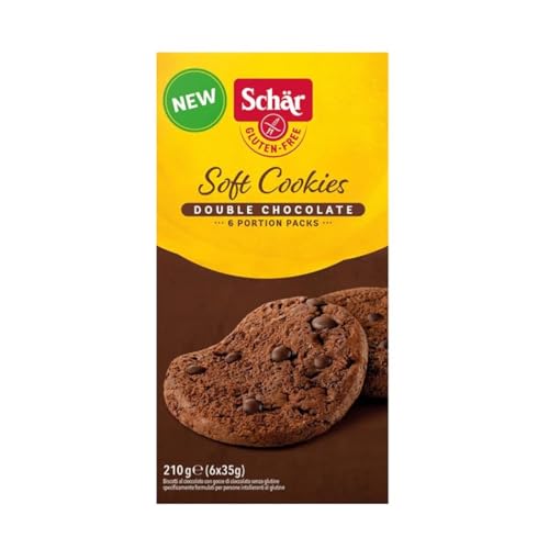 Schär Soft Cookies Double Chocolate, 6 x 35g von Schär