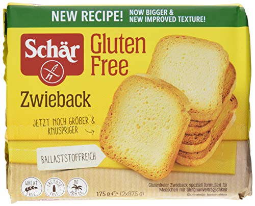 Schär Zwieback glutenfrei 175 g, 6er Pack (6 x 175 g) von Schär