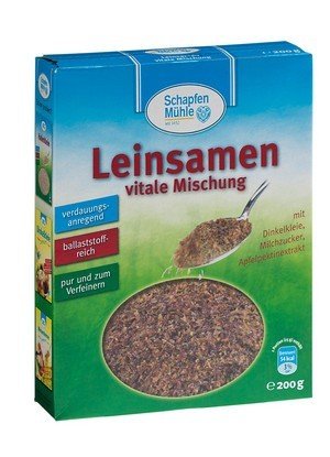 Schapfen Mühle Leinsamen Vital, 11er Pack (11 x 200 g) von SchapfenMühle