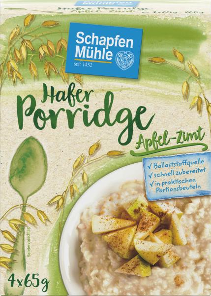 Schapfenmühle Porridge Hafermahlzeit Apfel-Zimt von Schapfenmühle