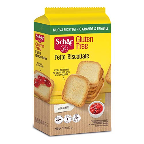 Schar Fette Biscottate Senza Glutine Zwieback gebackenem Brot 260g Glutenfrei von SCHARA