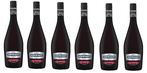 6 Flaschen Monte Santi sweet Wild Strawberry Flavour a 750ml 11% Vol. + Space Riegel gratis 45g von Schaumwein