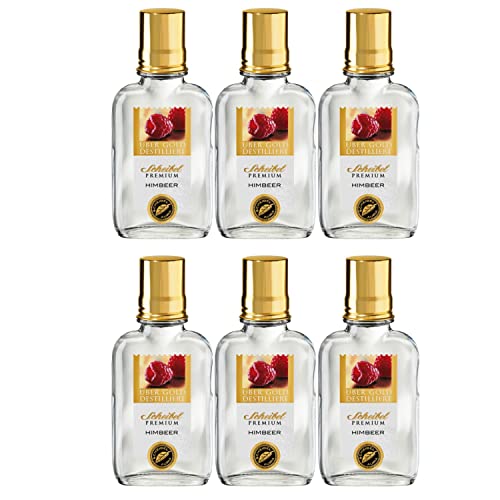 Scheibel Premium Himbeer Geist Edelbrand I Visando Paket (6 x 0,1 Liter) von Scheibel