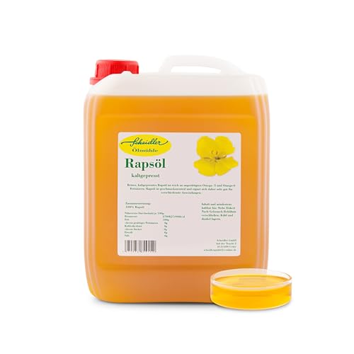 Rapsöl 100% kaltgepresst, 10 Liter Kanister, reines Rapsöl, Pflanzenöl von Scheidler horse-direkt