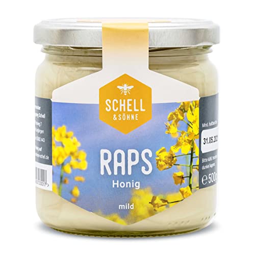 Deutscher Rapshonig - Imkerei Schell 3x 500g Honig aus eigener Produktion - 100% Deutscher Honig von Schell & Söhne