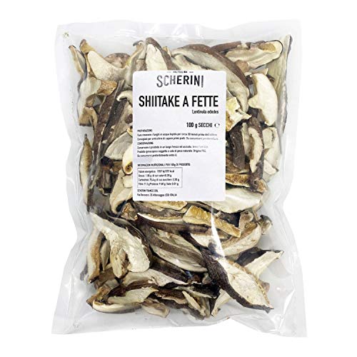 Scherini Valtellina - Getrocknete Champignons (geschnittener Shiitake, 100g) von Scherini Valtellina