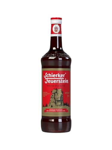 Schierker Feuerstein Kräuter-Halb-Bitter Kräuterlikör, 35% Vol. 1l - Seit 1908 das Original aus dem Harz von Schierker Feuerstein