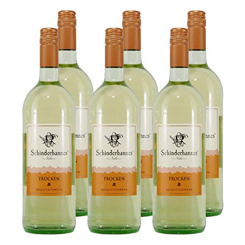 Schinderhannes Weißwein QbA -trocken- (6 x 1,0L) von Schinderhannes