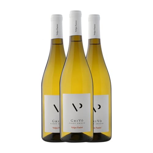 Schiopetto Volpe Pasini Pinot Grigio Grivò Grauburgunder Colli Orientali del Friuli 75 cl Weißwein (Karton mit 3 Flaschen von 75 cl) von Schiopetto Volpe Pasini