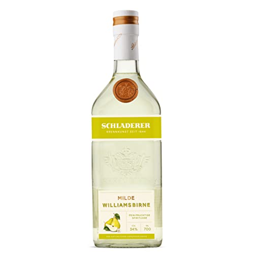 Schladerer Milde Williamsbirne, feiner Digestif aus dem Schwarzwald - Die Feinen Milden, mild und fruchtig dank sonnengereifter Birnen aus der Breisgau Region (1 x 0.7l) von Schladerer