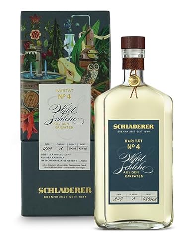 Schladerer Rarität No. 4 Wildschlehe Edelbrand (43% vol) - ein Klassiker aus den Karpaten, premium Handarbeit in exklusiver Geschenkpackung - RAR. HOCHWERTIG. WERTVOLL. (1 x 0.5l) von Schladerer