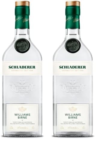 Schladerer Williams-Christ Birnenbrand, edler Obstbrand aus dem Schwarzwald, mild und fruchtig dank sonnengereifter Birnen aus der Region (1 x 0.7 l) (Packung mit 2) von Schladerer