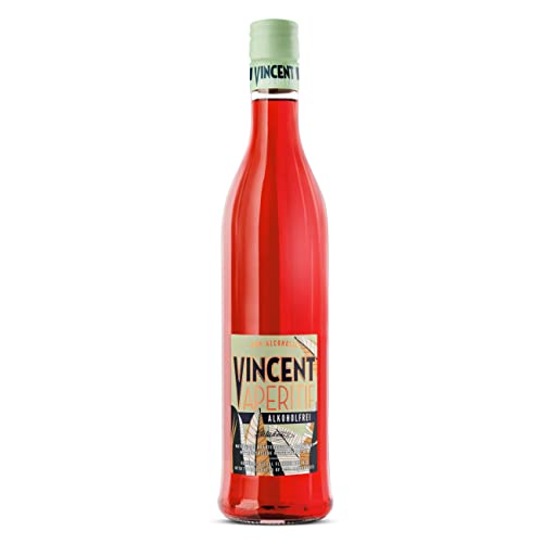 VINCENT Aperitif Alkoholfrei - fruchtiger Bitter-Aperitif der Schwarzwälder Hausbrennerei Schladerer mit feinen Himbeernoten, perfekt als Spritz oder mit Tonic (1 x 0.7 l) von Schladerer