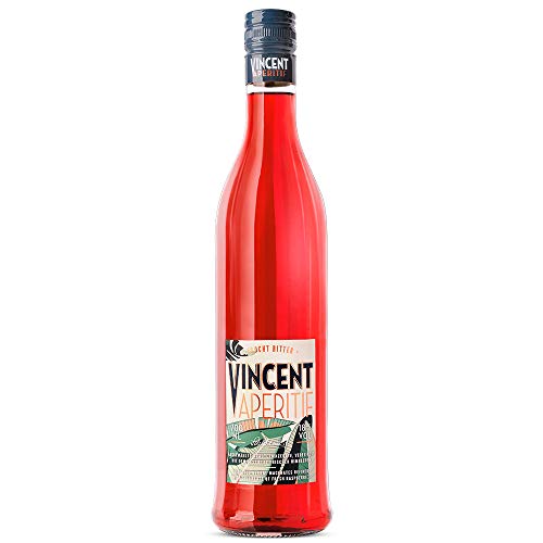 VINCENT Aperitif - fruchtiger Bitter-Aperitif der Schwarzwälder Hausbrennerei Schladerer mit feinen Himbeernoten, perfekt als Spritz oder mit Tonic (1 x 0.7 l) von Schladerer