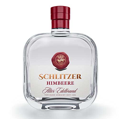 Schlitzer Alter Himbeerbrand Edelobstbrand aus vollreifen Himbeeren im Tonkrug gelagert (1 x 0.5l) von Schlitzer Destillerie