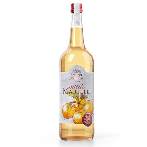 Schlitzer Milde Marille 1L – Edle Spirituose mit vollmundigem Marillenaroma – Perfekt für puren Genuss & Cocktails – 38% vol – Premium-Qualität aus Deutschland von Schlitzer Destillerie