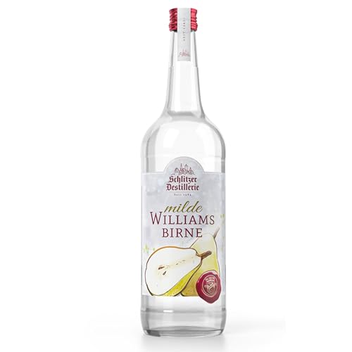 Schlitzer Milde Williams-Christ Birne 1L – Edle Spirituose mit authentischem Birnenaroma – Perfekt für puren Genuss & Cocktails – 35% vol – Premium-Qualität von Schlitzer Destillerie