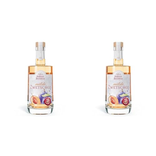 Schlitzer Milde Zwetschge Obstbrand Spirituose - Der sanfte und fruchtige Genuss (1x 0,5l) (Packung mit 2) von Schlitzer Destillerie