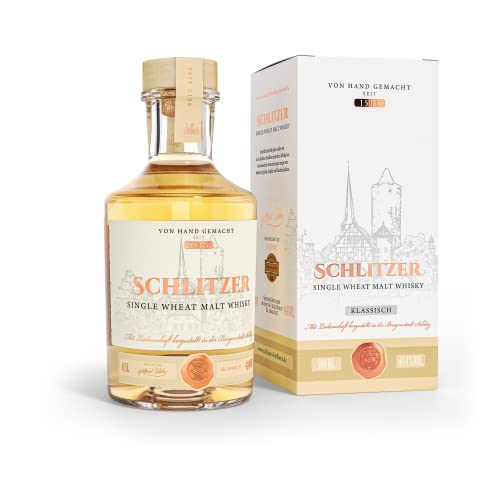 Schlitzer Single Grain Whisky – Handgefertigter Single Grain Whisky mit feinen Aromen (44,4% Vol.) – Inklusive Eleganter Geschenkverpackung, 0,5L von Schlitzer Destillerie