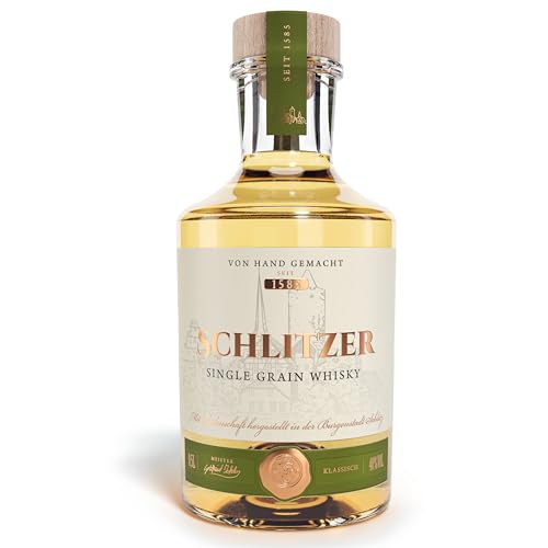 Schlitzer Single Grain Whisky – Edler deutscher Whisky mit weichem Charakter (40% Vol.) – 0,5L von Schlitzer Destillerie