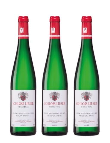 3x 0,75l - 2022er - Schloss Lieser - Lieser Niederberg Helden - Riesling Kabinett - Prädikatswein Mosel - Deutschland - Weißwein lieblich von Schloss Lieser