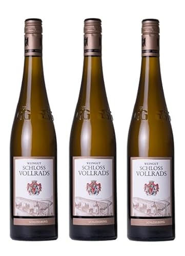 3x 0,75l - 2021er - Schloss Vollrads - Riesling - Schlossberg - Großes Gewächs - VDP.Große Lage- Qualitätswein Rheingau - Deutschland - Weißwein trocken von Schloss Vollrads