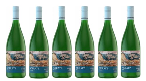 6x 1,0l - 2023er - Schloss Vollrads - "Volratz" - Riesling - LITER - Qualitätswein Rheingau - Deutschland - Weißwein trocken von Schloss Vollrads