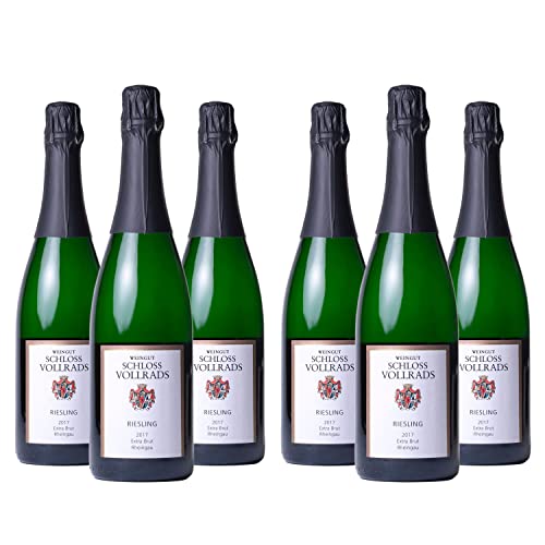 SCHLOSS VOLLRADS - Weingut Schloss Vollrads Riesling Sekt b.A. extra brut, 2017, 6x0.75l von Schloss Vollrads