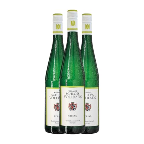 Schloss Vollrads Riesling Halbtrocken Halbsüß Rheingau 75 cl Weißwein (Karton mit 3 Flaschen von 75 cl) von Schloss Vollrads