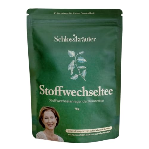 Stoffwechseltee mit Brennnessel | 100% Natürliche Zutaten | Kräutertee lose, Stoffwechsel beschleunigen | Brennnesseltee mit Birkenblätter & Löwenzahn von Schlosskräuter