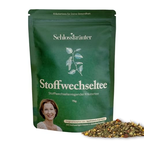 Stoffwechseltee mit Brennnessel | 100% Natürliche Zutaten | Kräutertee lose, Stoffwechsel beschleunigen | Brennnesseltee mit Birkenblätter & Löwenzahn von Schlosskräuter