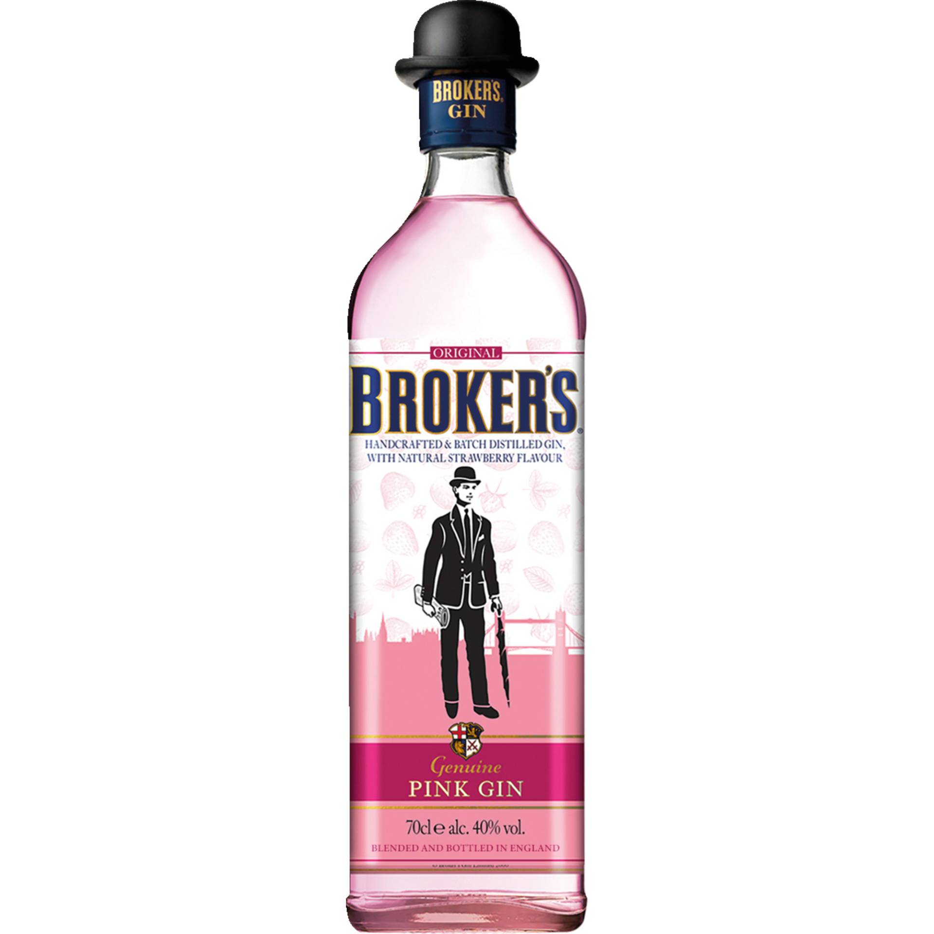 Broker's Pink London Dry Gin, England, 0,70 L, 40% Vol., England, Spirituosen von Schlumberger Vertriebs GmbH & Co. KG Buschstr. 20, 53340 Meckenheim, Deutschland