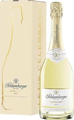 Schlumberger Sparkling Brut - Geschenkverpackung - 0,75 l - Austrian Sparkling Sekt - duftig frische Fruchtaromen von Schlumberger